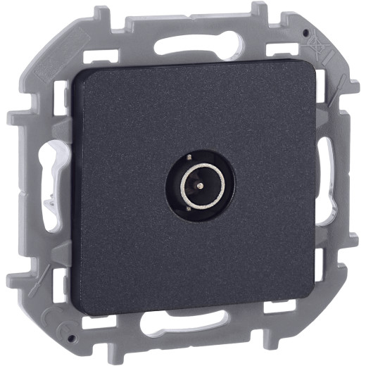 Розетка TV (телевизионная) - Legrand/Daccord Inspiria - оконечная - антрацит