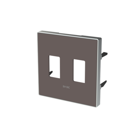 Накладка для механизма 2хUSB зарядного устройства, серия SKY, цвет Тауп