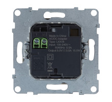 Legrand/Daccord SUNO Слоновая кость Зарядное устройство USB 2 выхода Тип С - Тип С.