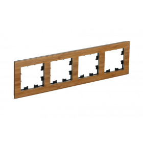 Systeme Electric AtlasDesign Nature Дерево бамбук Рамка 4-ая