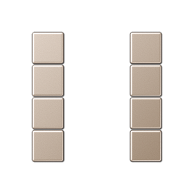 JUNG Шампань Набор накладок 4градуса