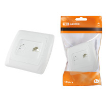 TDM Розетка компьютерная RJ45  белая 