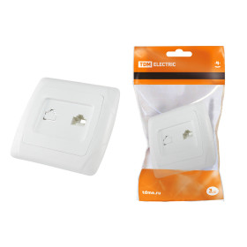 TDM Розетка компьютерная RJ45  белая 