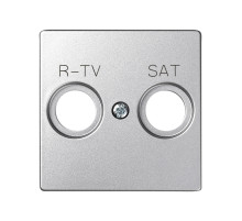 Simon 82 Detail Алюминий Накладка розетки R-TV-SAT (75466-, 75467-, 75468-69)