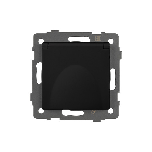 Механизм розетки влагозащищённый SCT-MCP-PL-BK-V (250V, 16A) (Arlight, -)