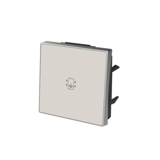 Накладка для механизма карточного выключателя с линзой подсветки и маркировкой, серия SKY, цвет Дюна