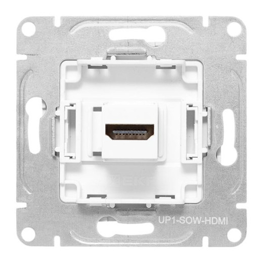 Механизм розетки HDMI, белый Эпика EKF