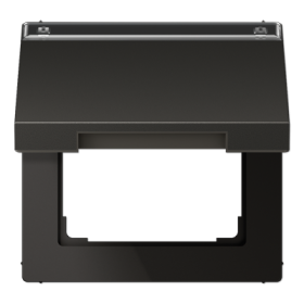 JUNG LS 990 Антрацит Крышка откидная с возвратной пружиной и полем для надписи 12x15мм