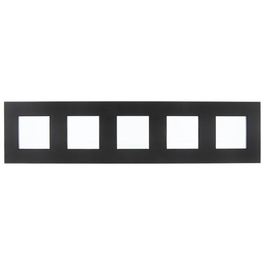 SKANDY Рамка 5-мест. SK-F35Bl металл черн. IEK