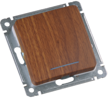 Hegel Мастер внутр Дуб ВС10-412-05 Выключатель 1-клавишный, с индикацией, механизм