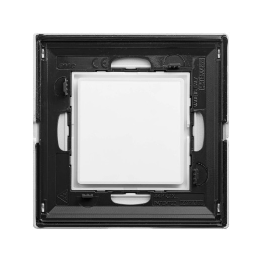 Рамка из металла 1 пост (2 мод.), Avanti, белая