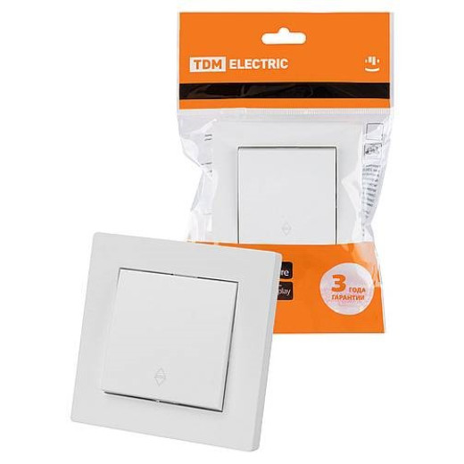 Выключатель на 2 направления 1 кл. 10А белый 