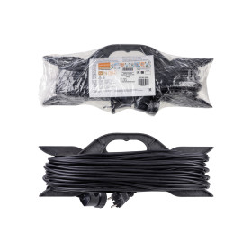 TDM Удлинитель-шнур на рамке силовой народный ПВС 2200 Вт б/з, 30м, штепс. гнездо У-12007