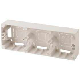 ЭРА 12-6103-02 Коробка наклад. монтажа 3 поста, Эра12, слоновая кость (5/50/400)