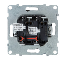 Legrand/Daccord SUNO Антрацит Выключатель двухклавишный 10АХ 250В с подсветкой/индикацией. Безвинтовые зажимы..