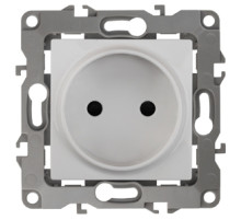 ЭРА Розетка Серия 12 12-2005-01 двойная без заземления 2P 16A-250В IP20 без м.лапок белый