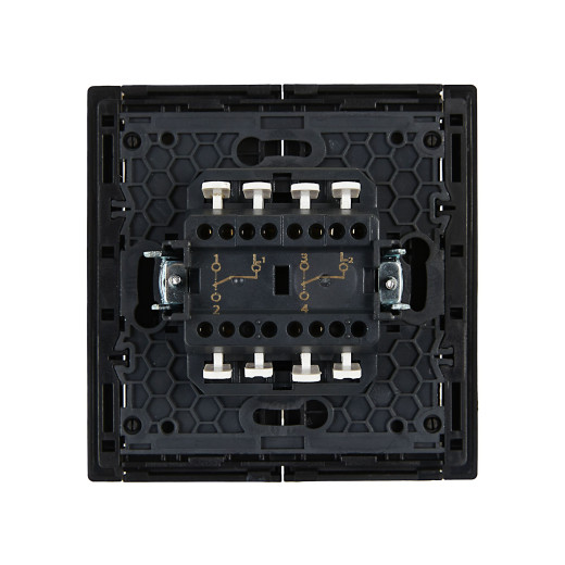 FORTE&PIANO Выключ. 2-кл. прох. 10А FP107 чер. IEK