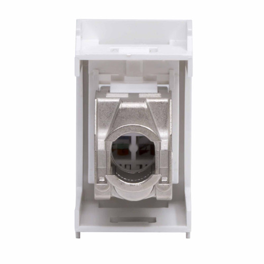 Компьютерная розетка RJ-45, кат. 6, экранированная, 8P8C, Viva, белая, 1 модуль