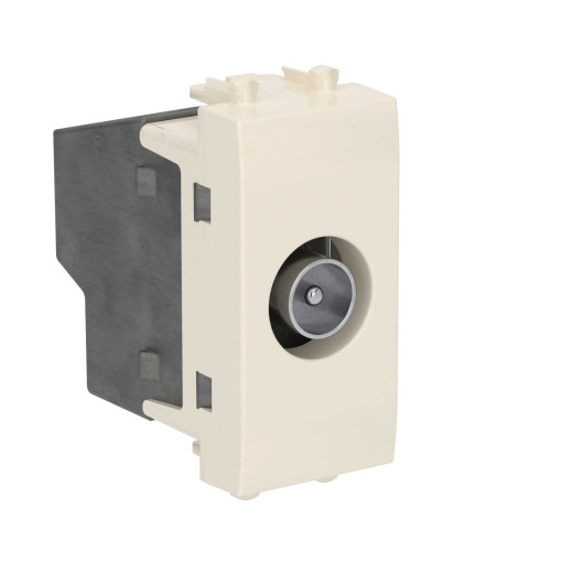 Розетка TV оконечная модульная, Avanti, ванильная дымка, 1 модуль