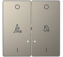 Schneider Electric Merten D-Life Никель Клавиша 2-ая, линзой LED, символ: «звонок»/горничная