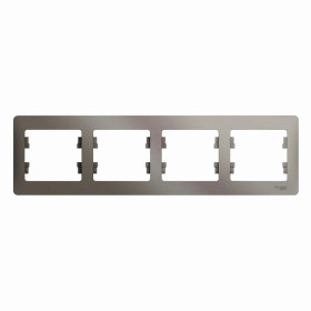Systeme Electric Glossa Платина Рамка 4-ая, горизонтальная