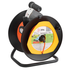 ЭРА Удлинитель силовой RPx-1-2x0.75-20m для газонокосилки без заземления 1 розетка 20м ПВС 2х0.75мм2