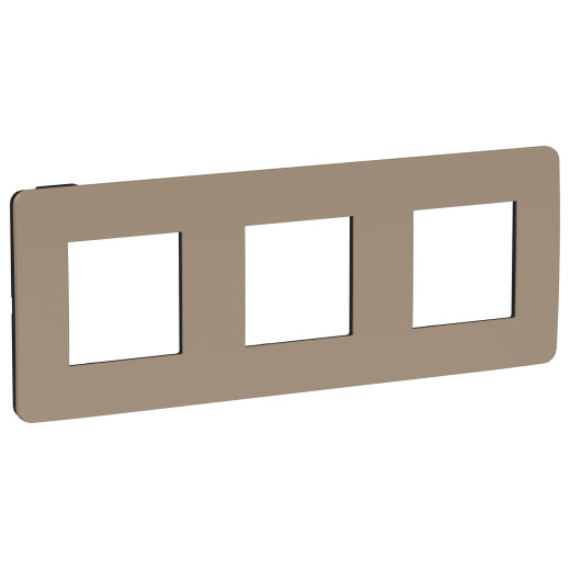 UNICA STUDIO рамка 3-поста, песочный/антрацит