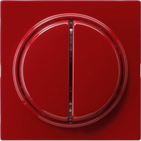 Gira S-Color Красный Переключатель 2-клавишный