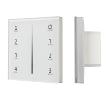 Arlight Панель SMART-P34-DIM-IN White (230V, 0-10V, Sens, 2.4G) (IP20 Пластик, 5 лет)