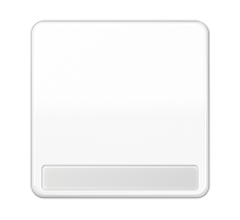 JUNG CD Белая Клавиша 1-ая с полем для надписи ударопрочная ударопрочная