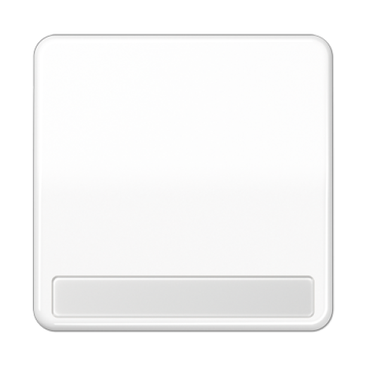 Клавиша для выключателя и кнопки, с полем для надписи, белая