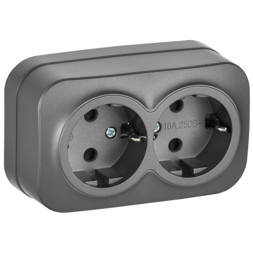 GLORY Роз. 2-я с з/к без з/ш о/у 16А РС22-3-ХСм сталь м. IEK