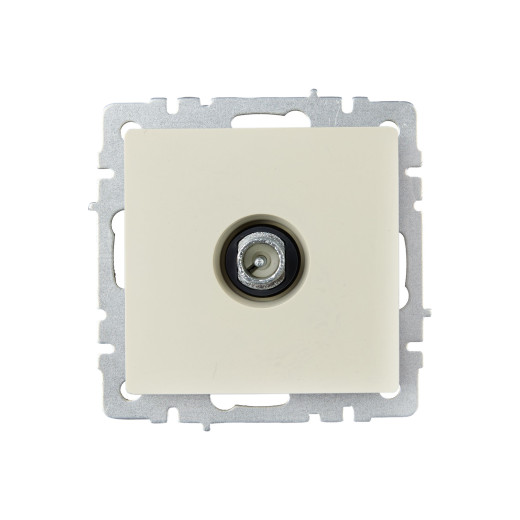 BRITE Роз. TV проходная РТВ10-0-БрКр беж. IEK