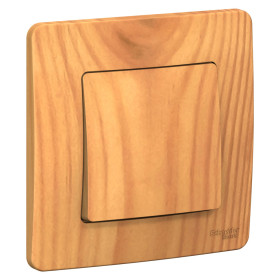 Systeme Electric Blanca внутр Ясень Выключатель 1-клавишный, 10А, 250B