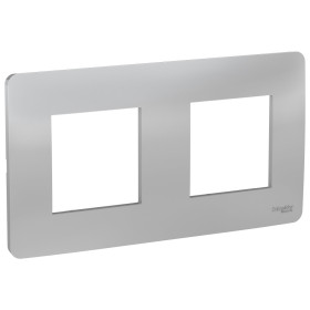 Schneider Electric Unica Studio Алюминий Рамка 2-ная