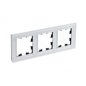Systeme Electric AtlasDesign Nature Стекло белый Рамка 3-ая