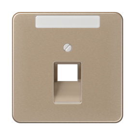 JUNG CD 500/CD plus Бронза Накладка 1-ой наклонной ТЛФ/комп розетки с полем для надписи