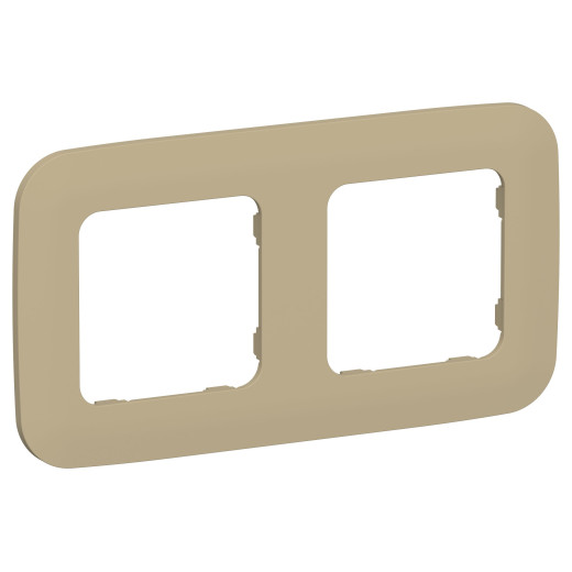 FLITE Рамка 2-мест. РУ-2-А-ФлХ хак. IEK