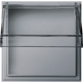 Gira TX-44 Алюминий Панель с прозрачной крышкой