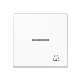 JUNG клавиша с символом звонка с подсветкой, белый