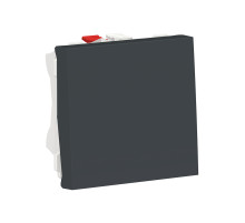 Schneider Electric Unica Modular Антрацит Выключатель 1-клавишный, сх. 1, 10 AX, 250В, 2 модуля