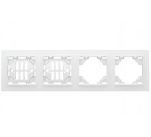 EKF Basic Минск Белый Рамка 4-ая горизонтальная.