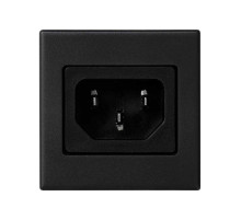 Simon Connect Графит Плата c 1-м разъёмом папа IEC320, 45х45мм