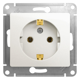 Systeme Electric Glossa Перламутр Розетка с/з, 16А