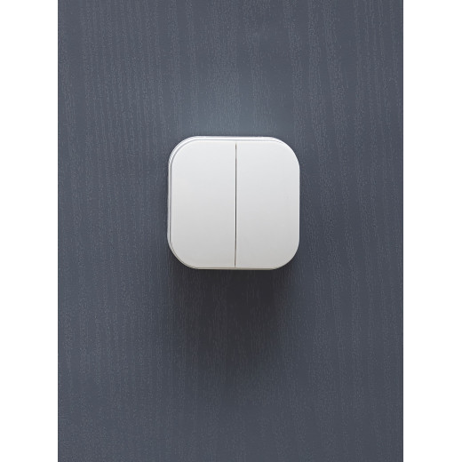 GLORY Выключ. 2-кл. о/у 10А ВС20-2-0-ХБ белый IEK