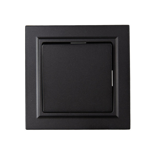 BRITE Выключ. 1-кл. 10А в сб. ВСР10-1-0-БрЧ черн. IEK