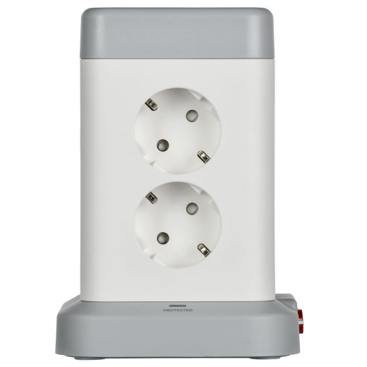 DOMINIC Удлинитель У08K 1,5м 3х1мм2 USB A+C 20Вт сер IEK