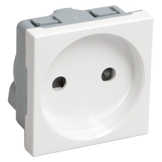 Розетка без з/к 2к, 2 модуля (белая) РКС-20-20-П