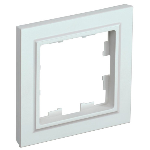 BRITE Рамка 1-мест. РУ-1-БрЖ жемч. IEK