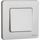 Переключатель одноклавишный - Legrand/Daccord Inspiria - 10АХ 250В безвинтовые зажимы - алюминий